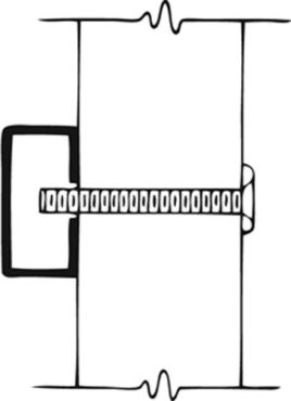 #Type 1 — Standard Duty Thru Bolt with Finish Washer